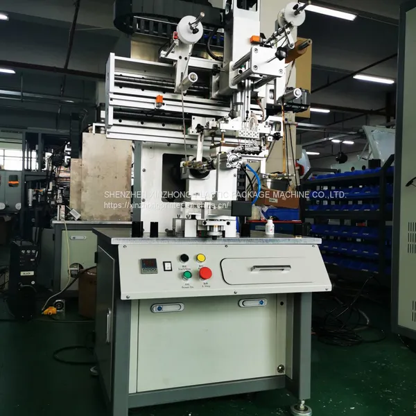 Precise Manual Oval Flat Square Container Plastic Bottles Perfume Glass Jar Automatic Bottle Cap Maquina Servo Hot Stamping Foil Machine for Cosmetics photo-2