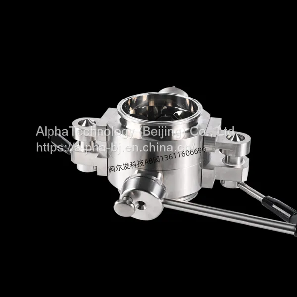 Split butterfly valve AB valve sterile high activity working condition using Alfaco