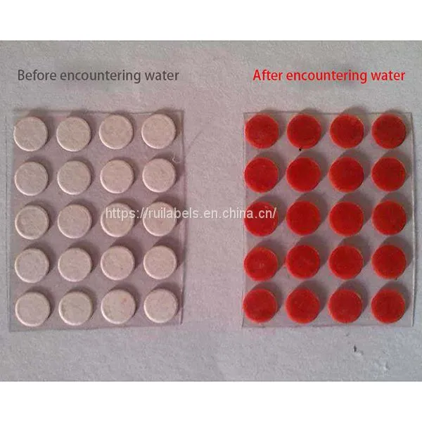 Water Sensitive Labels Water Indicator Warranty Stickers photo-2