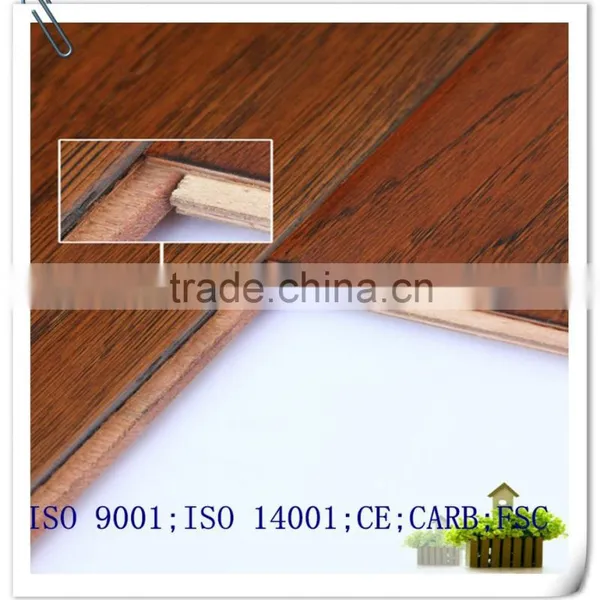 Handscraped Walnut Multilayer Engineered Wood Flooring 7-layer photo-5