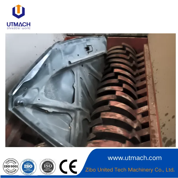High-Efficiency Double Shaft Shredder for Industrial Waste Disposal photo-4