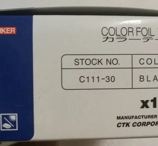 COLOR FOIL TAPE C111-30 / HOTMARKER photo-5