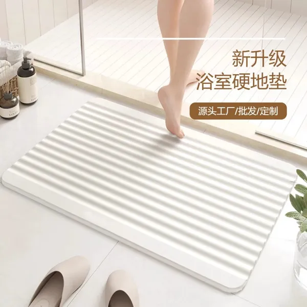 Wave Diatomite Stone Bath Mat Manufacturer - Sheenyoo photo-4