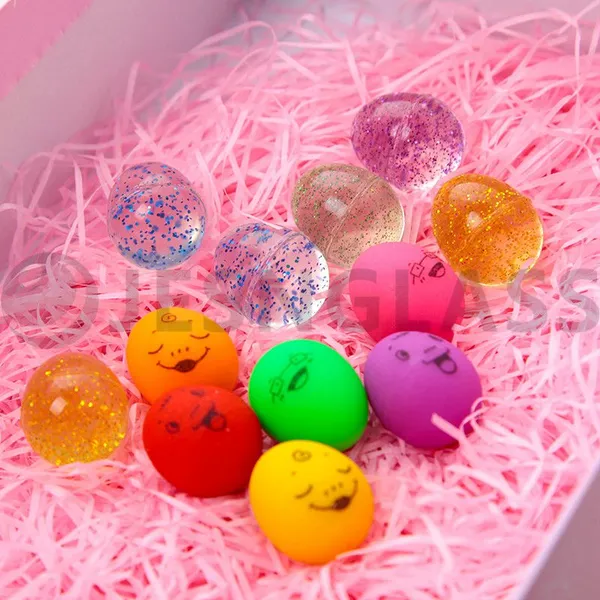 Factory Wholesale Various Design 20mm 27mm 32mm 35mm 38mm 45mm 49mm 56mm 60mm Egg Bouncy Toy Rubber Balls photo-4