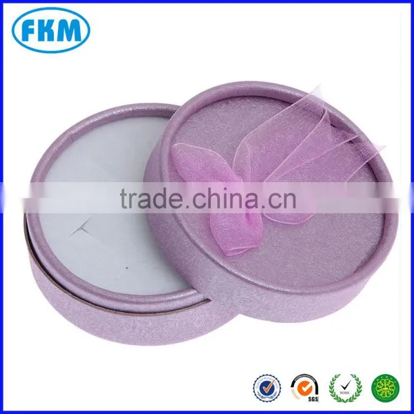 Wholesale Round Cardboard Jewellery Earring Rings Display Gift Storage Boxes photo-3