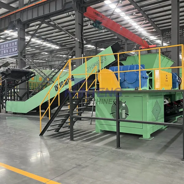 Industrial Dual-shaft Shredder for Waste Metal Scrap Car Shells Aluminum Steel Crushing Recycling Production Line EPC photo-4