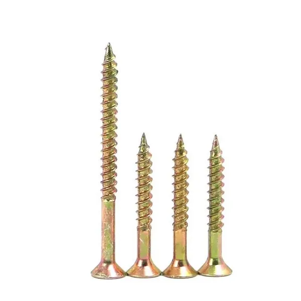Wholesale Price Wood Screws With White Zinc Plating Full Thread C1022A for Cabinet Making Bulk Packing Free Samples 1 Year Warranty photo-2