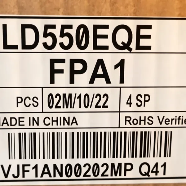 LD550EQE-FPA1 55-дюймовая телевизионная панель 3840×2160 700 кд/м²