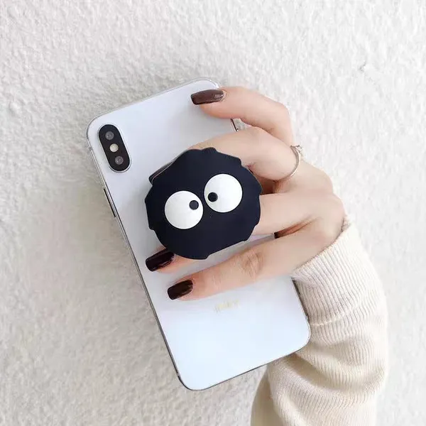 PVC Figure Mobile Phone Holder Grip Soft Plastic Cell Phone Popings Mobile Holder photo-3