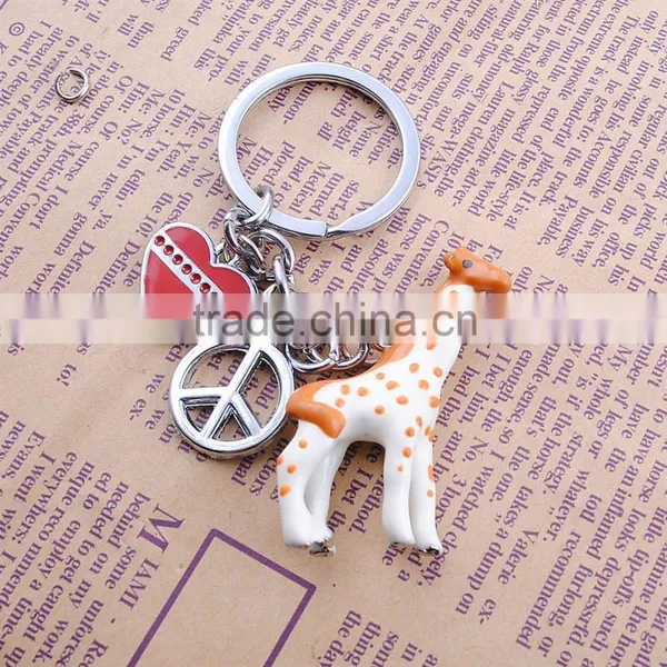 Simulation Animal Keychain Manufacturers Price Giraffe Keychain photo-3