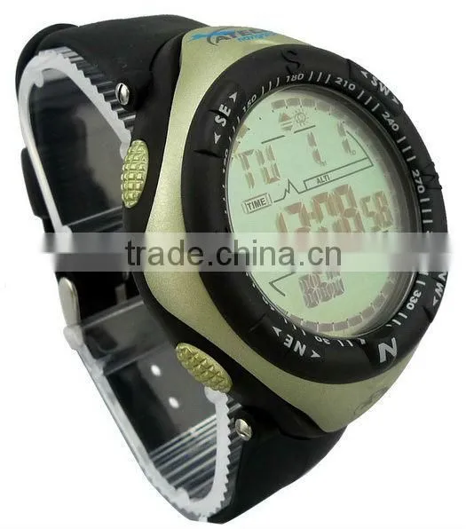 New Stylish 6 In1 Outdoor Sport Watches for Men Electronic Digital Altimeter Compass photo-2