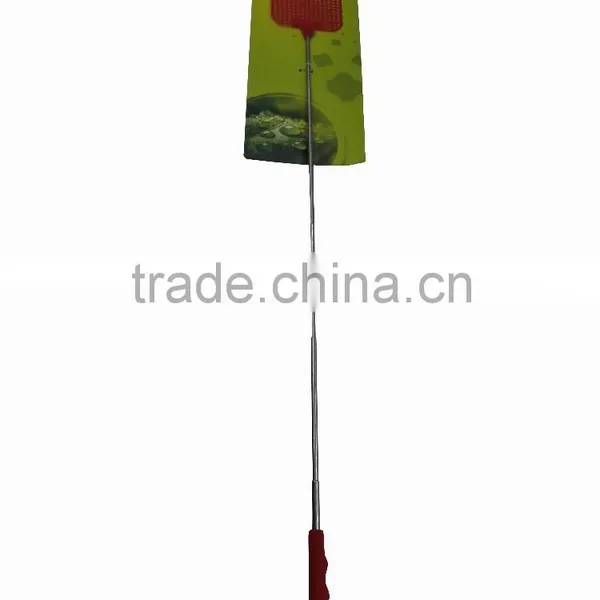 High Quality Stainless Steel Pole Plastic Telescoping Fly Swatter photo-2