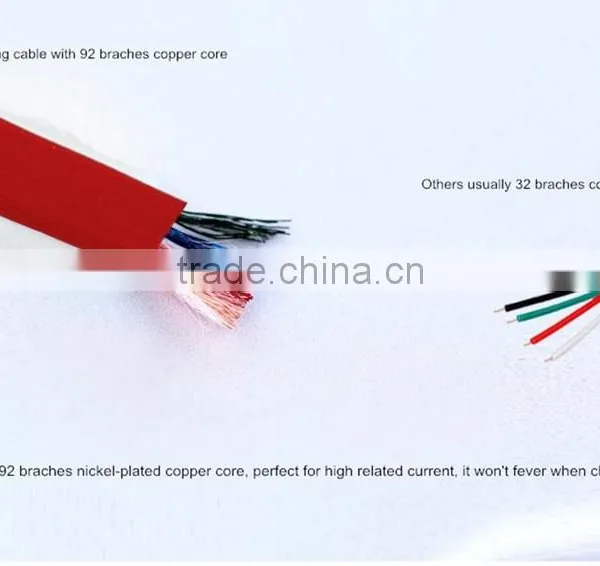1M High Quality Remax 2 in 1 TPE Copper Core 2.1A USB Cable for Both Android and Iphone photo-2