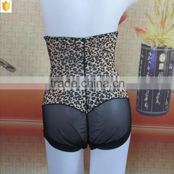 Leopard Print High Waist Shaper,mature Sexy Mesh Shaperwear Transparent photo-4