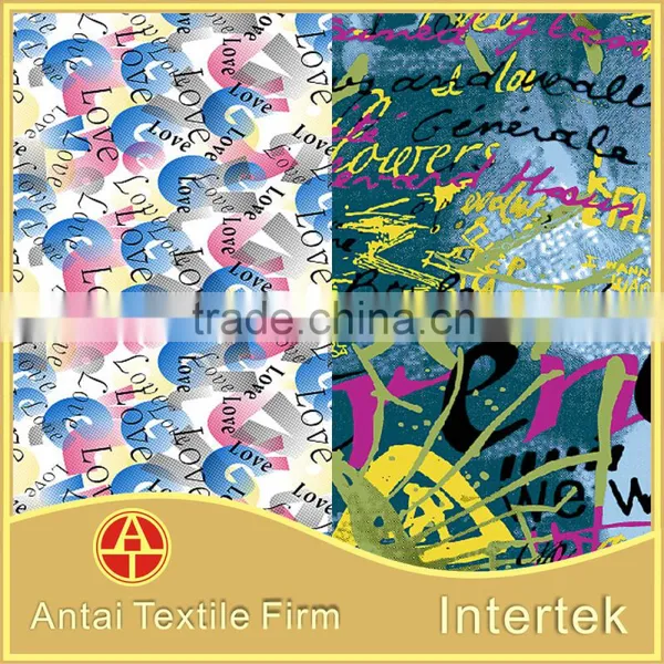 Colorful Letters Figures Design Printing Swimwear Fabric /Printed Nylon Spandex Fabric for Underwear photo-4