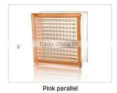 Pink Parallel Glass Block