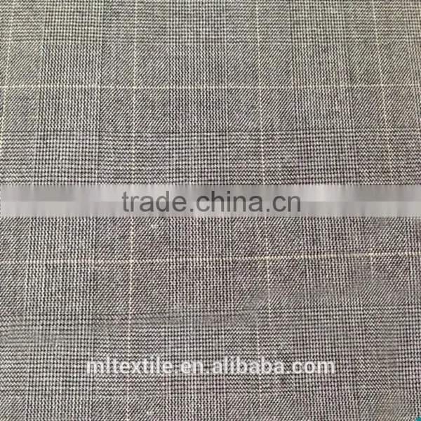 High Quality Plaid Wool Fabric / Worsted Suit Fabric Clothing Fabric photo-3