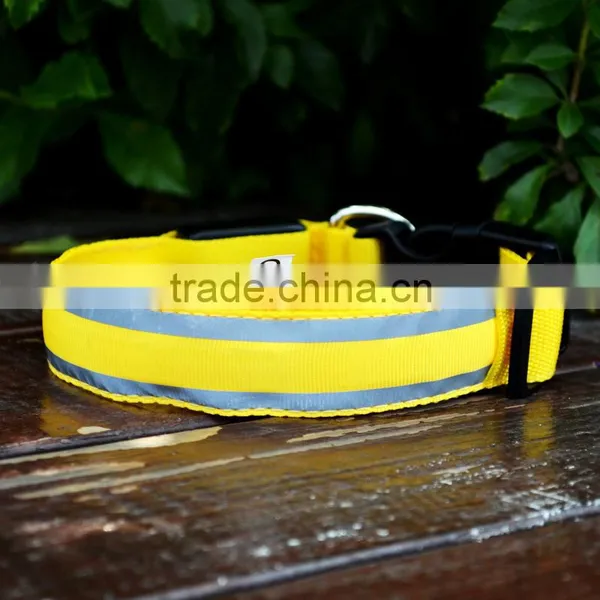Yl67 Newest Reflective Stripe Dog Collar LED Flash Dog Collar photo-5