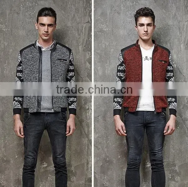 Fashionable Hot Sell Colorful Leather Jacket Men Down Jacket photo-4