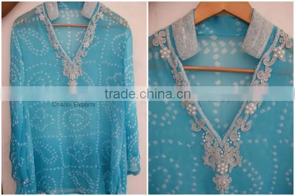 Blue Blouse Jacket Tye Dye