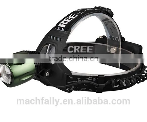 Machfally 2015 Best Selling 500 Lumen T6 Led Headlamp 10W High Power Camping Headlamp 3-Mode Zoom Headlamp