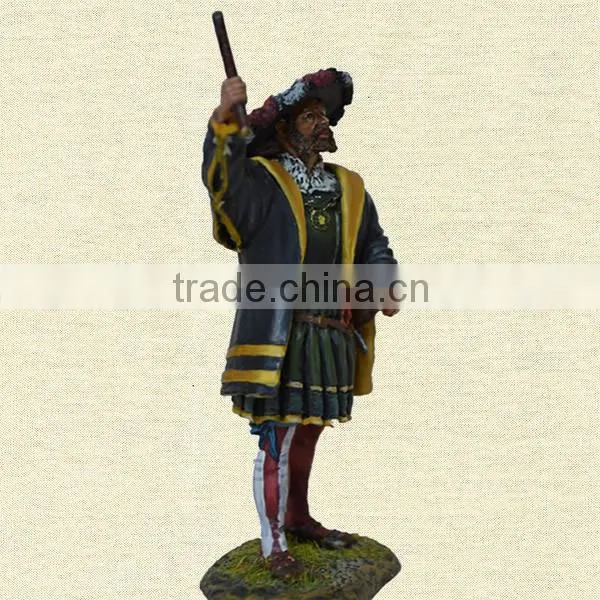 Miniature Metal Figure, Pewter Human Model