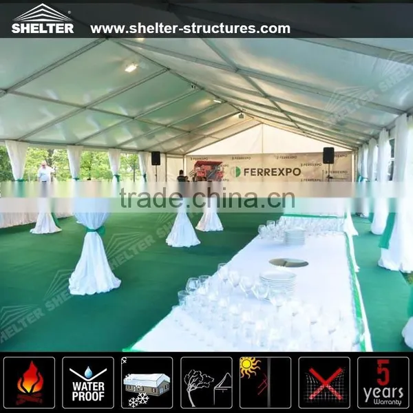 China Best Wholesale Outdoor Mixed Party Wedding Marquee Tents With High Peak for Sale in Europe photo-3