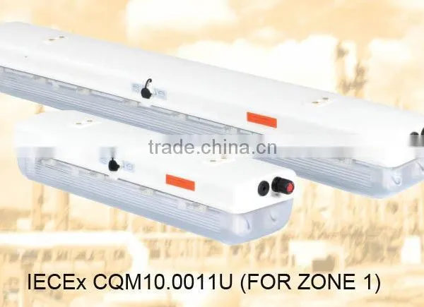 Exde fluorescent light fitting|ATEX light fitting|
