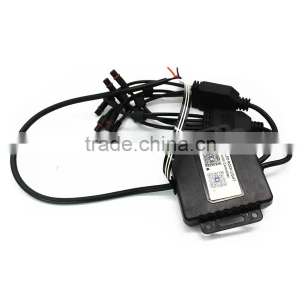 8PCS RGB C-ree LED Rock Light Tail Fender Under Under Car Decorative Offroad RGB Light With Bluetooth Controller photo-4