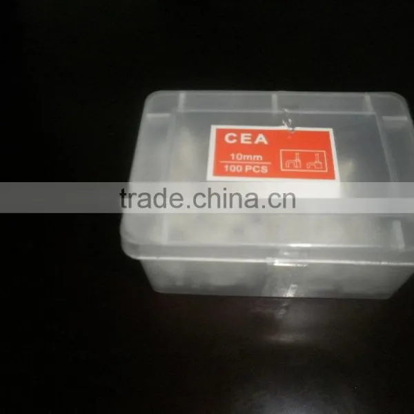 Supply Nail Wire Clips/ Round Plastic Cable Clips/nail Cable Clamps 12mm photo-3