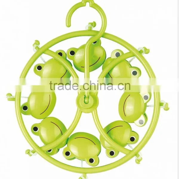 New Cartoon Design Frog Shape Clothes-peg in Circle