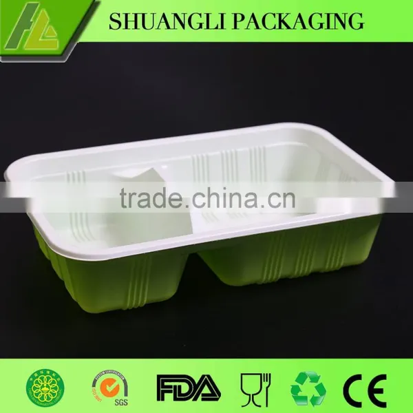 High Quality Biodegradable Black Plastic Container for Takeaway Food 500ml photo-2
