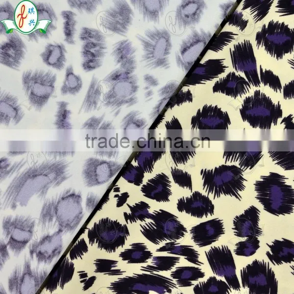 High Quality Sexy Leopart Design Mechanical Elastane Cotton Pajamas Fabric photo-2