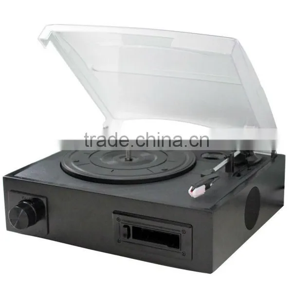 Nostalgic Phonograph With Cassette Deck