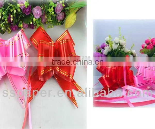 Hot Sell Poly Ribbon Star Bow Plastic Bow Tie for Gift photo-4