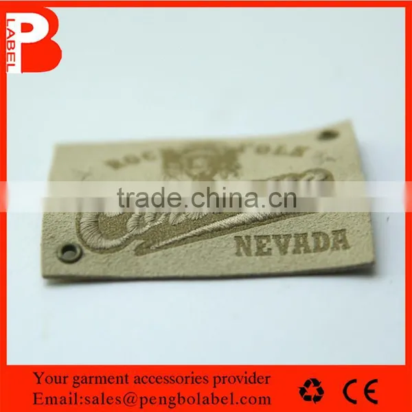 Eco-Friendly Custom Sheepskin Leather Patches for Jeans photo-4