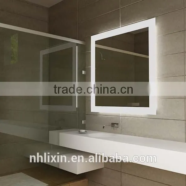 Rectangle Hotel Mirror Bathroom Equipment Mirror