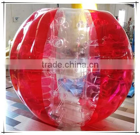 New Design Red Dotted Inflatable Belly Bumper Ball/ Body Zorbing Bubble Ball for Sale photo-5