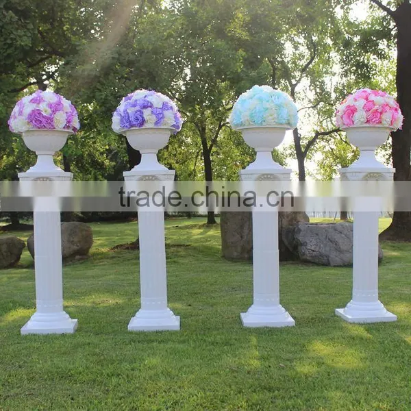 Wedding Flower Pillars Stage Decoration Tall Vase photo-2
