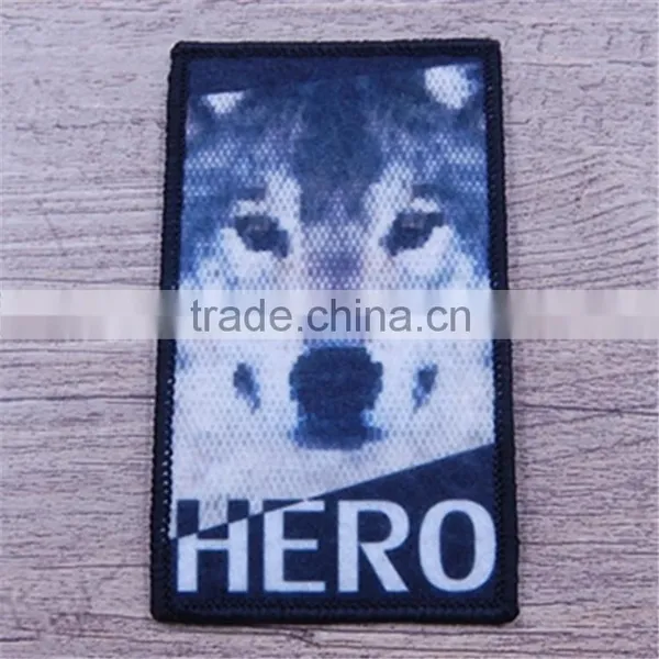 Custom Emboridered Border Silk Screen Sublimation Slim Cool Satin Patches photo-2
