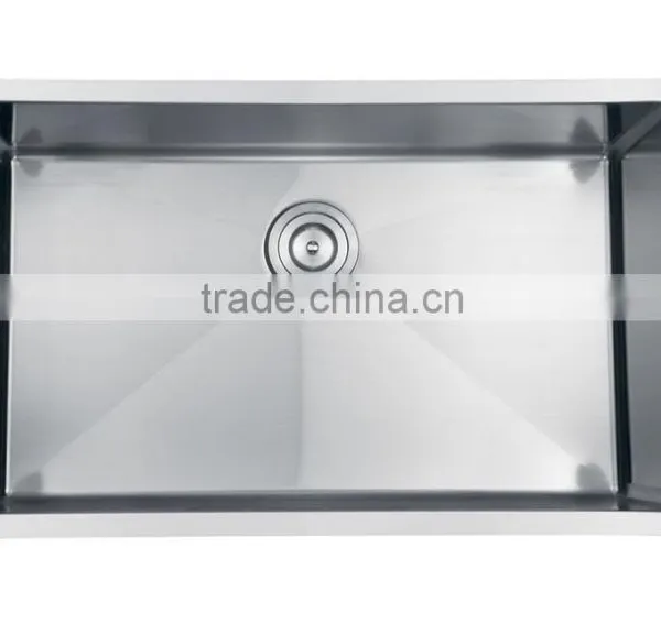 Handmade Stainless Steel Kitchen Sink Large Single Bowl Laundry Sink photo-3