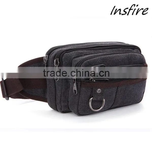2016 Outdoor Waist Bag Fashionable Classical Canvas Waist Leg Bag photo-2