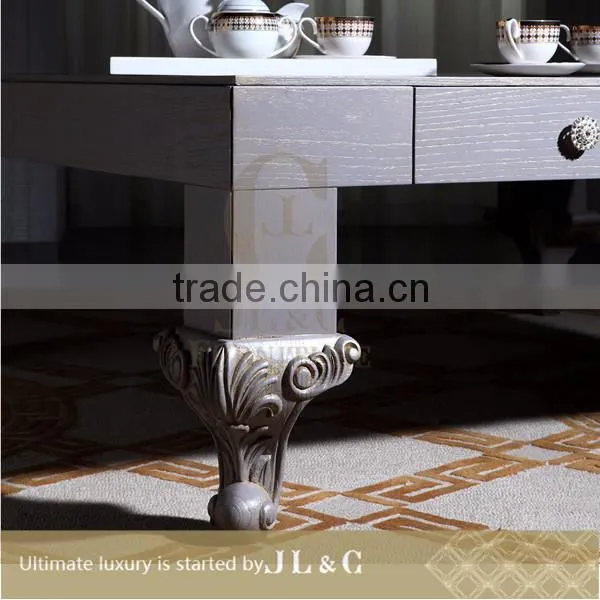AT14-04 Luxury Living Room Solid Wood Tea Table High-end Furniture Factory Price From China JL&C Furniture photo-3