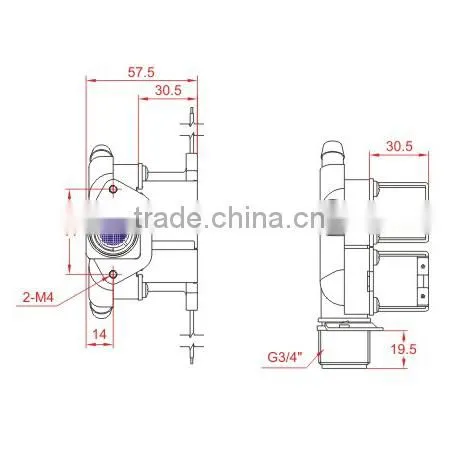 Water Solenoid Valve Magnetic Valve 220v Infrared Sanitary Multi-way Outlet Joint photo-4