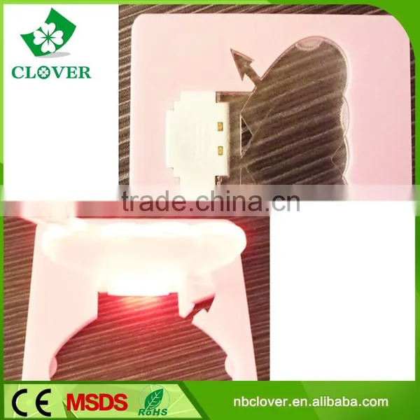 Heart Shape 2 LED ABS Material Mini Pocket Led Credit Card Light photo-2