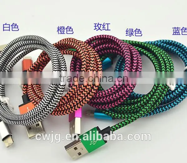 New Aluminum Connector Data Charging Cable For Iphone 6 8pin To Usb Cable photo-6
