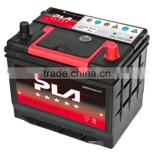 12V Best Quality Starting Automotive Battery 55D26R 12V 60AH