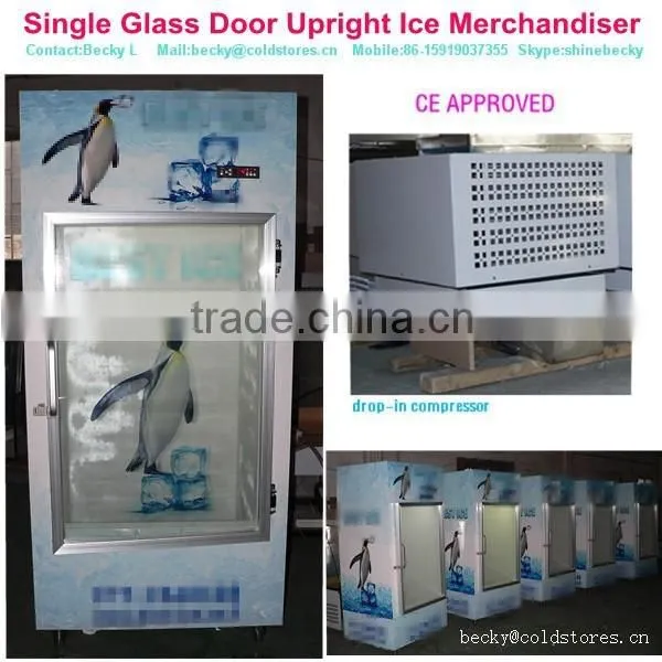 Single Glass Door Upright Ice Merchandiser photo-4