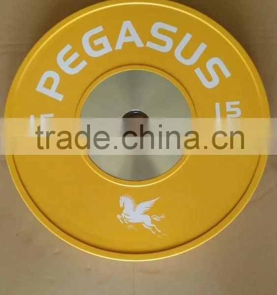 Crossfit 15kg Yellow Competition Bumper Plates
