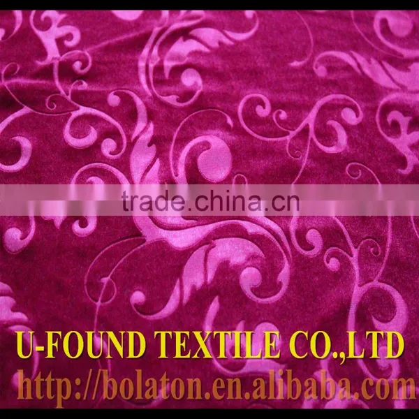 HIGH QUALITY EXPORT 100%POLYESTER WARP KNITTING JACQUARD SHINNY WARP KOREA VELVET,WARP KNITTED PLAIN DYED EMBOSSED VELVET FABRIC photo-2